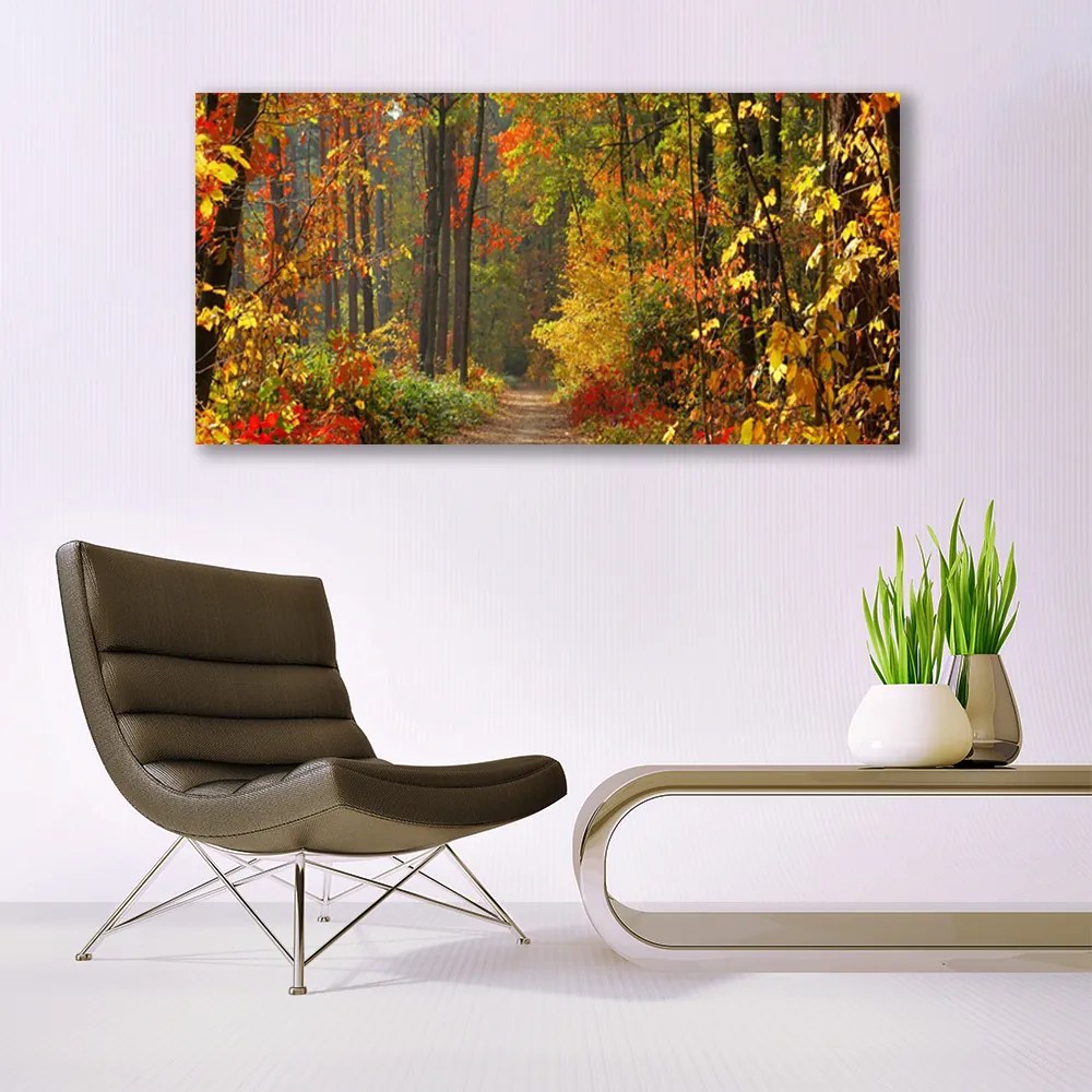 Obraz plexi Les príroda jeseň 120x60 cm
