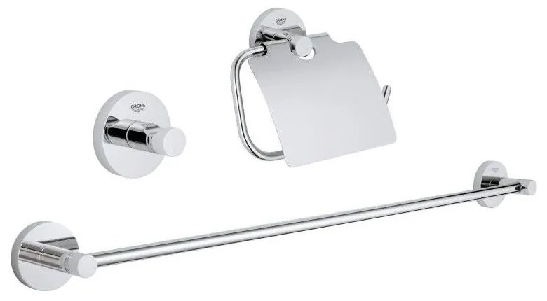 GROHE Essentials sada doplnkov do kúpeľne 3 v 1, chróm, 40775001