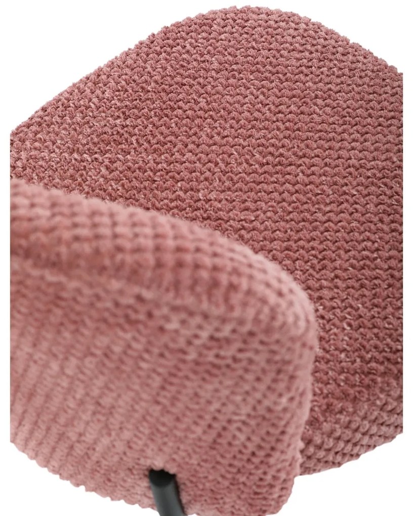 Súprava jedálenských stoličiek Bouclé CT-W1077PINK2, 4 ks