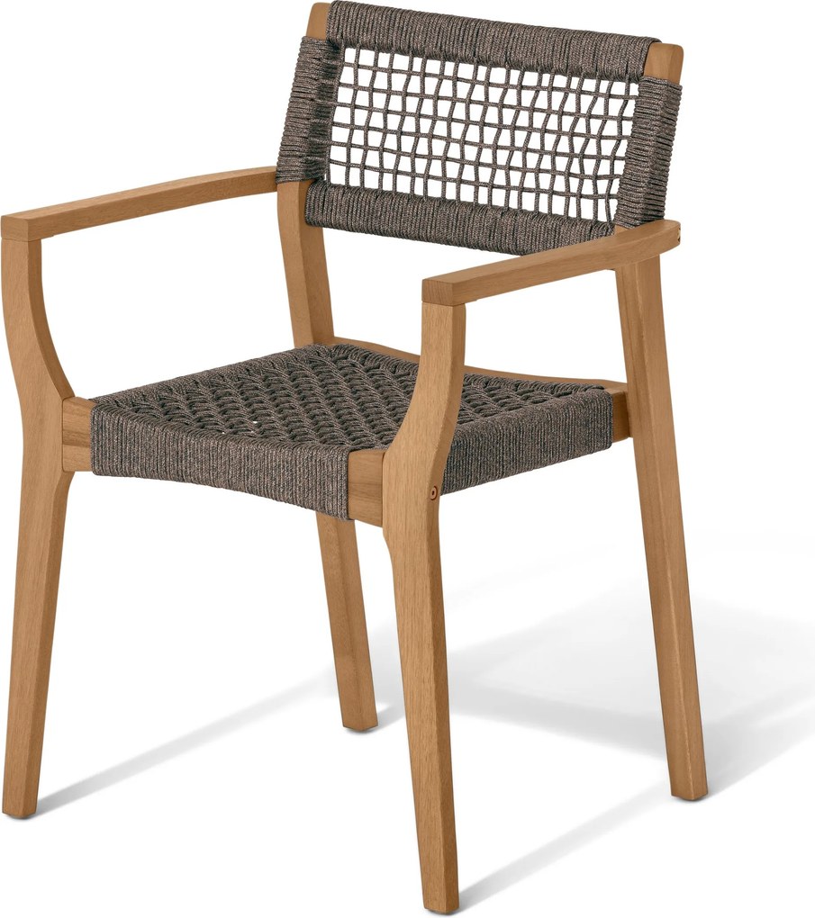 Stohovateľná jedálenská stolička vrátane vankúšika na sedenie