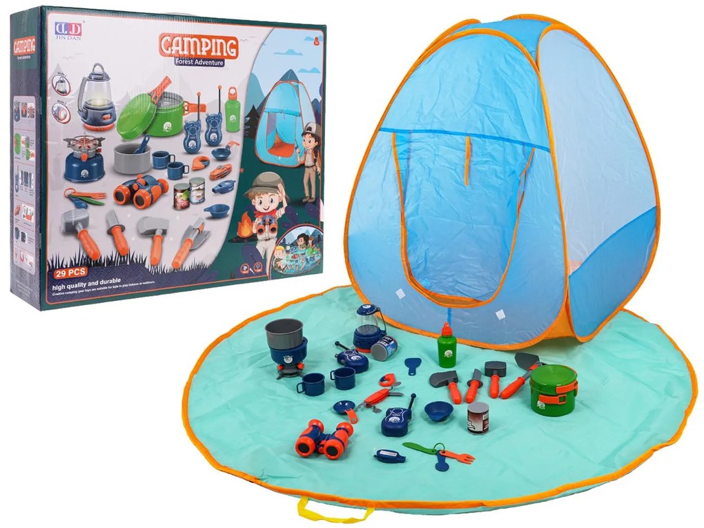 MEGA kempingová súprava so stanom + príslušenstvo ZOG.LY001