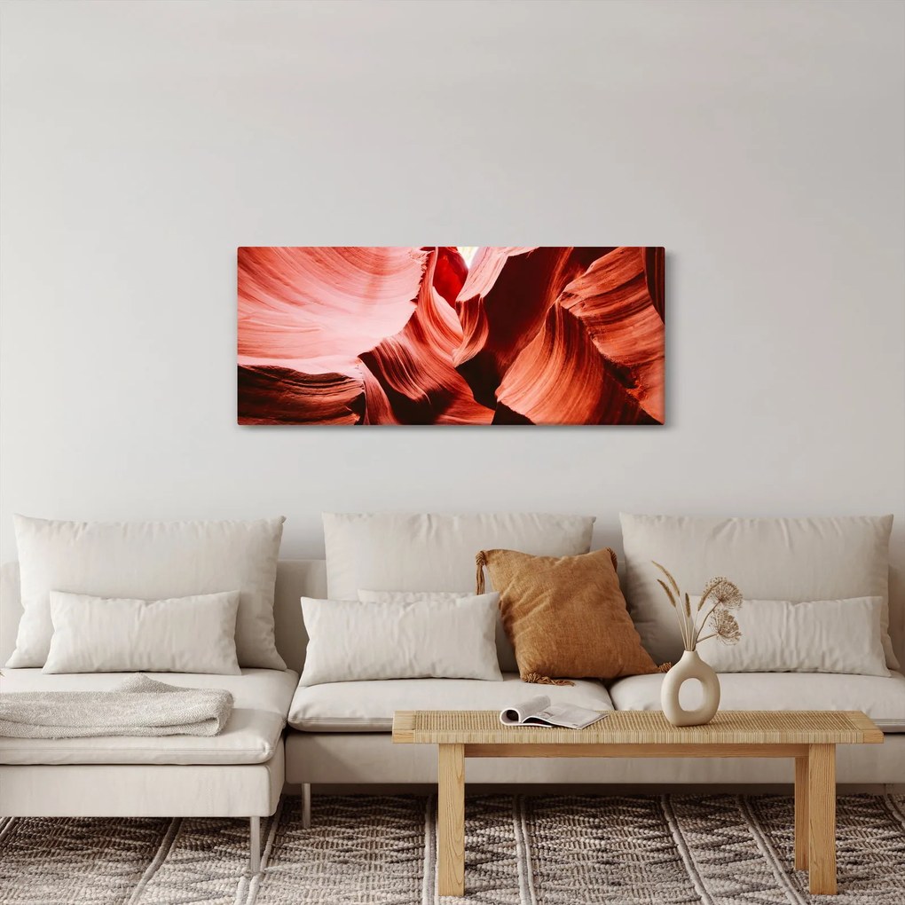Obraz červených skál (120x50 cm)