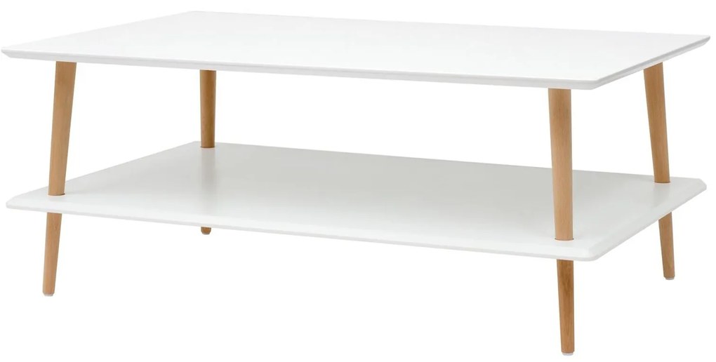 RAGABA Koro konferenčný stôl s nízkou policou, biela