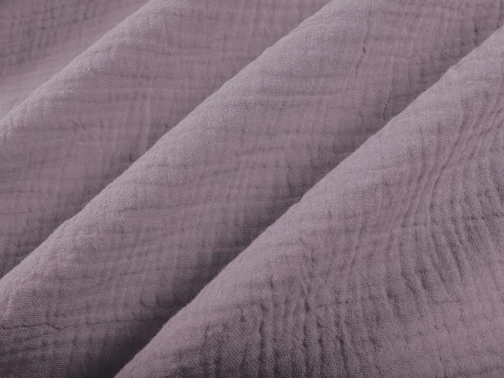 Biante Mušelínová obliečka na vankúš MSN-013 Pastelovo fialová 45 x 45 cm