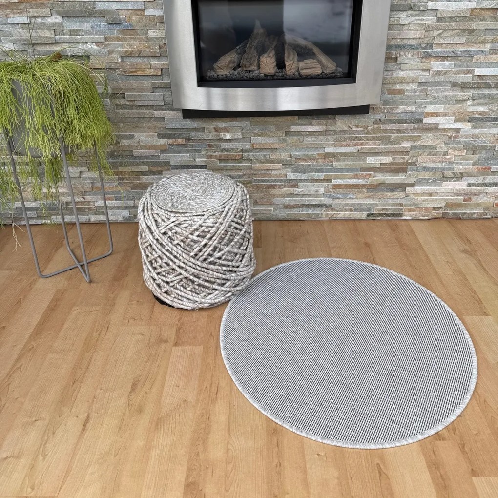 Vopi, Kusový koberec Nature NEW béžová kruh, 200x200 (priemer) kruh, béžová, kuchyňa