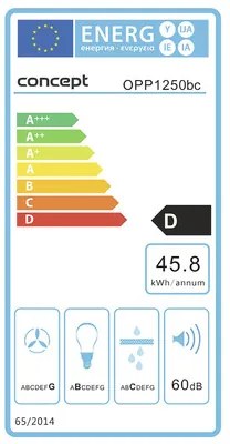 Podskrinkový digestor Concept OPP1250bc