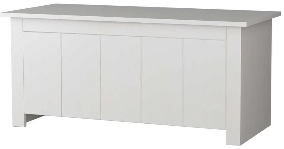 Biela truhlica z borovicového dreva 100x45 cm Bertram – Støraa