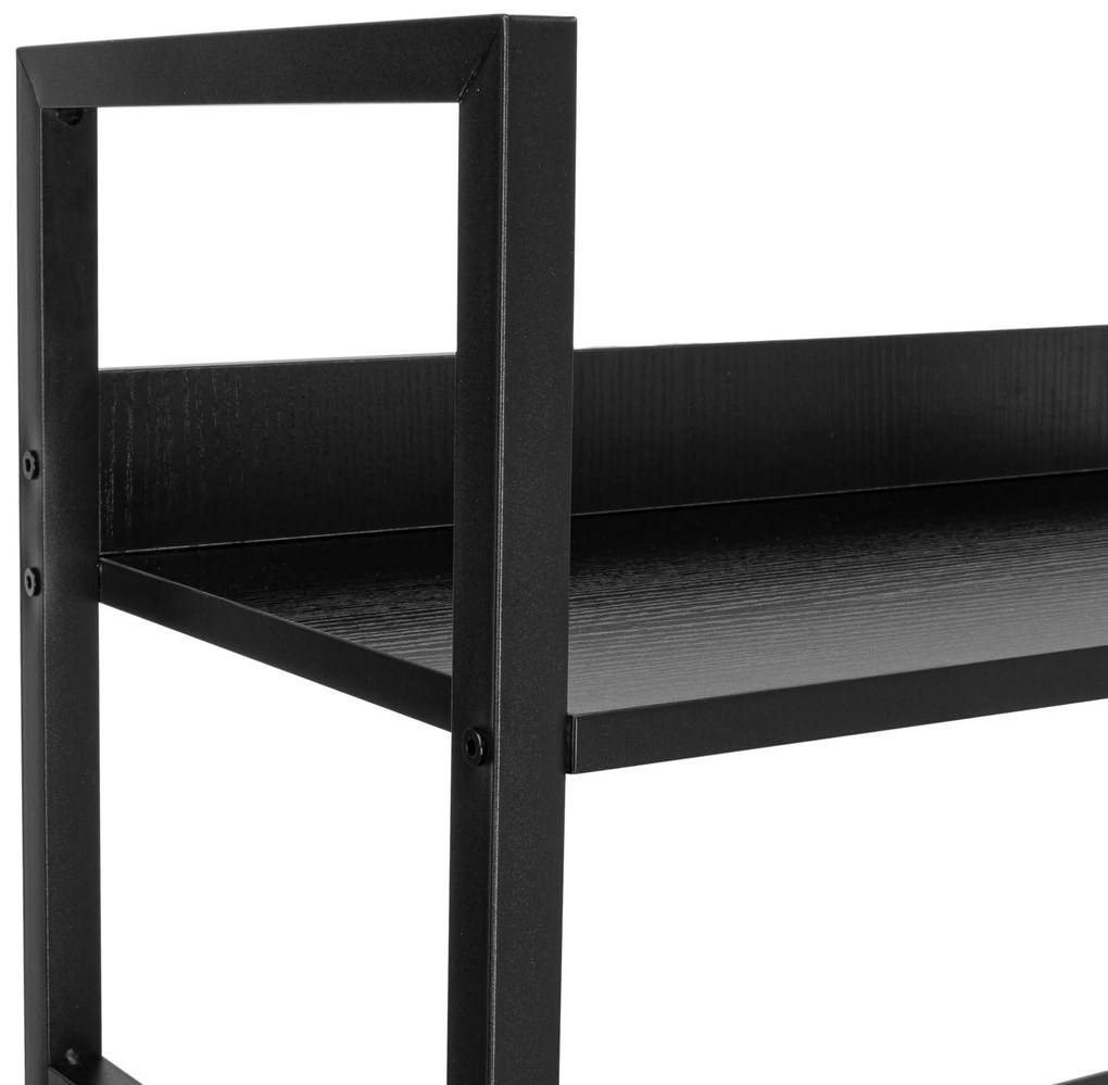 Regál VARBERG 125x60 cm černý