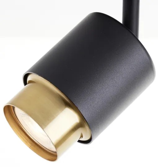 Brilliant - LED bodové svietidlo COVELO 2xGU10/5W/230V čierna/zlatá
