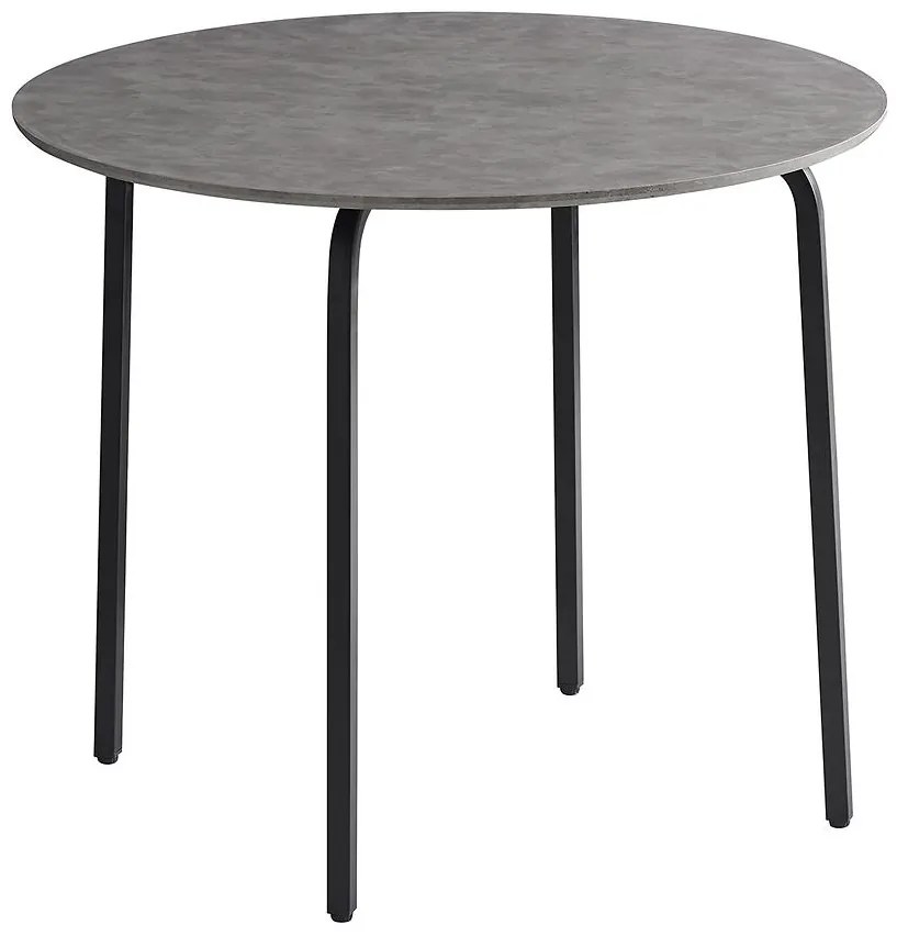 Stôl Remi TD-2278 betón/čierna