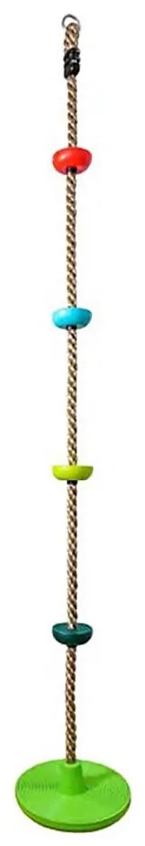 2Kids Toys - Detské šplhacie lano s diskami mix farieb