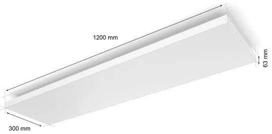 Philips - LED RGBW Stmievateľné stropné svietidlo Hue DATURA LED/67W/230V