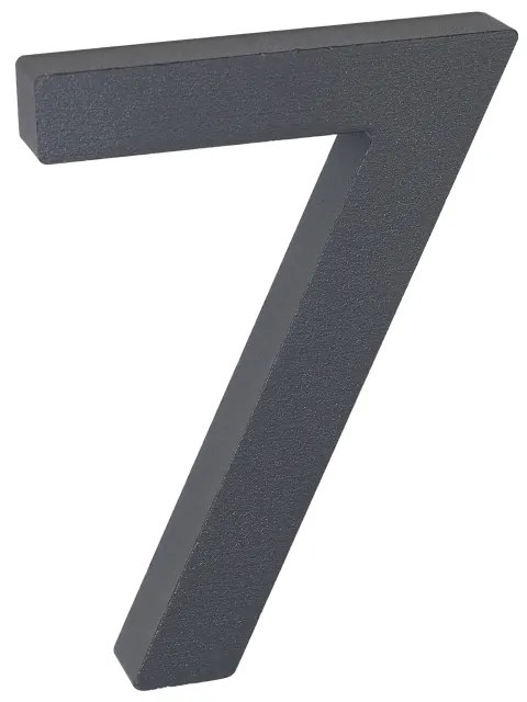 Domové číslo "7", RN.100LV, štruktúrované, antracit