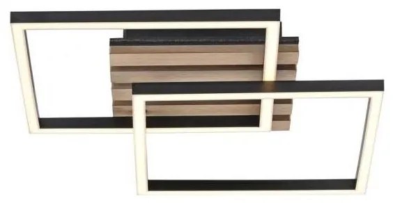 JUST LIGHT. 14053-79 - LED stropné svietidlo AKUSTIKA LED/15W/230V dub/čierna