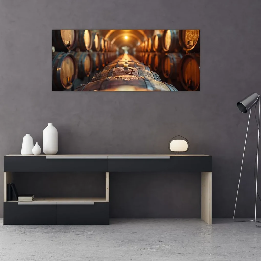 Obraz - Vínna pivnica (120x50 cm)