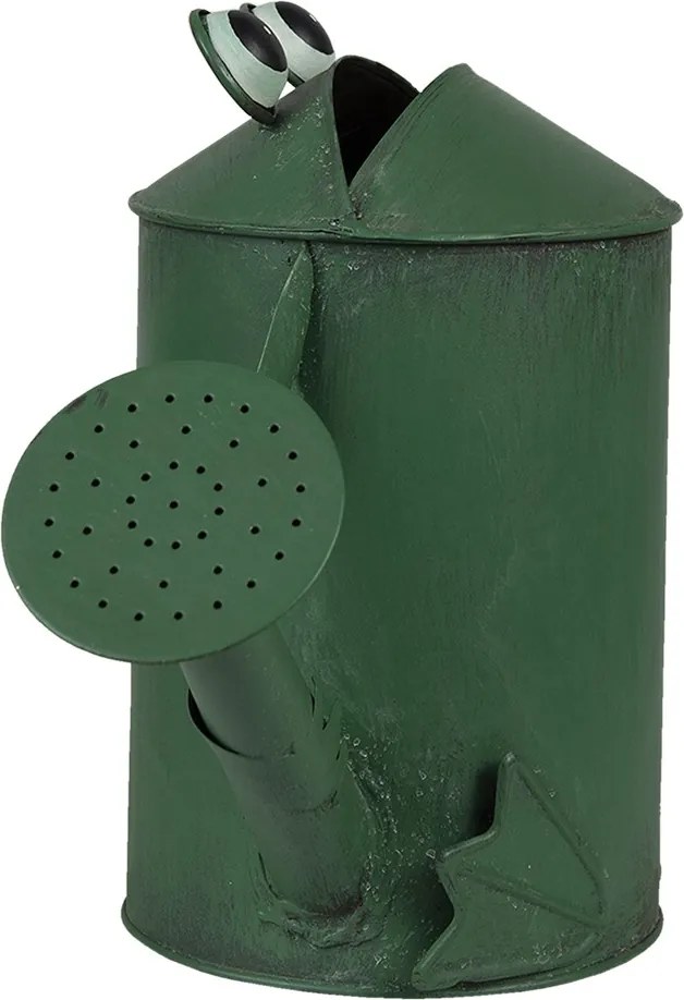Zelená dekoratívna kanva v tvare žabky - 37*15*25 cm