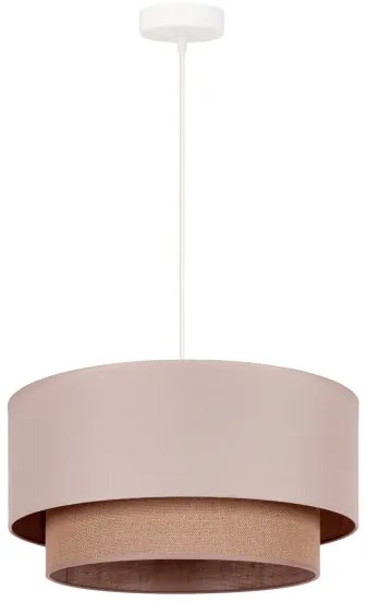 Duolla - Luster na lanku BOHO 1xE27/15W/230V pr. 45 cm béžová/hnedá