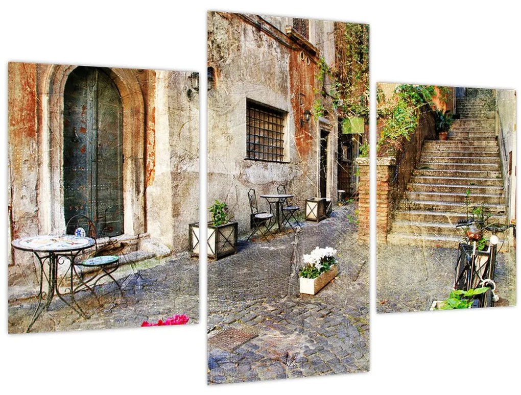 Obraz - Staré ulice Ríma (90x60 cm)
