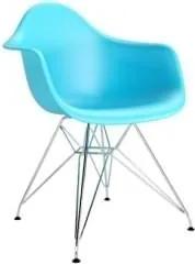 Designová židle DAR, sky blue (Chrom) S48992 CULTY +