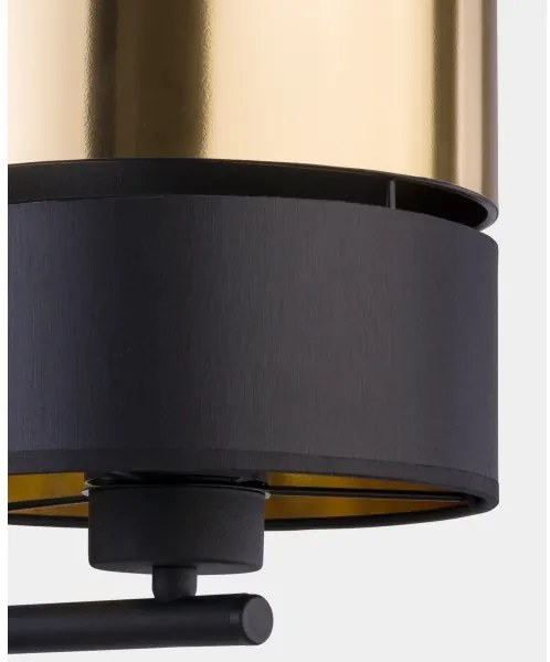 Nástenná lampa HILTON 1xE27/15W/230V mosadz/čierna