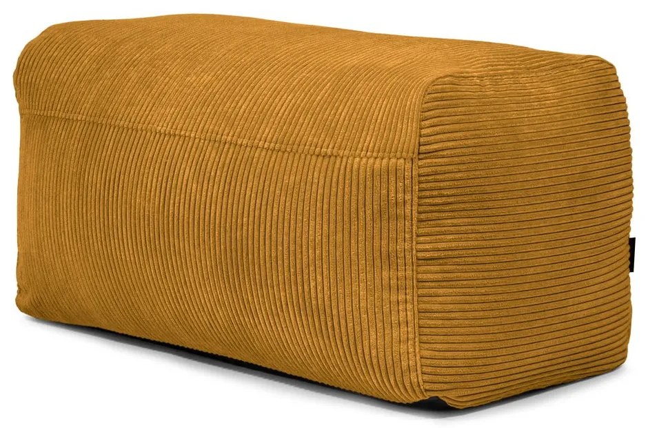 Menčestrový sedací vak v horčicovej farbe Plus 100 Lounge – SLOWDOWN