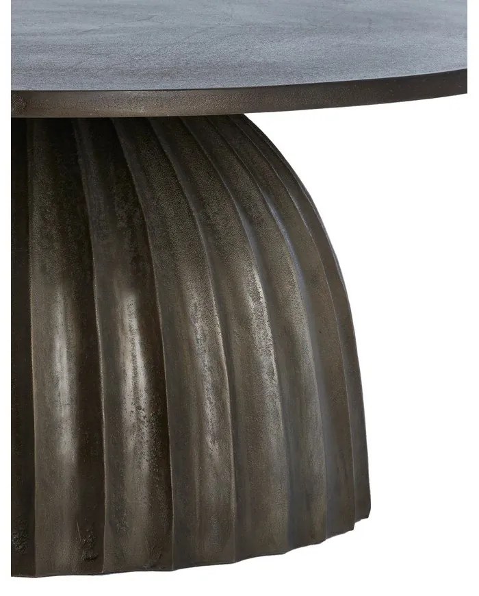 Kovový okrúhly odkladací stolík ø 70 cm Veglia – Light &amp; Living