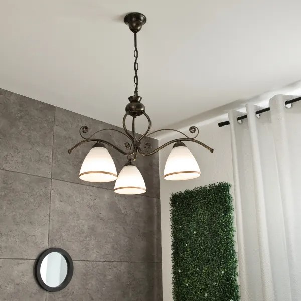 Luster na reťazi RETRO II 3xE27/60W/230V