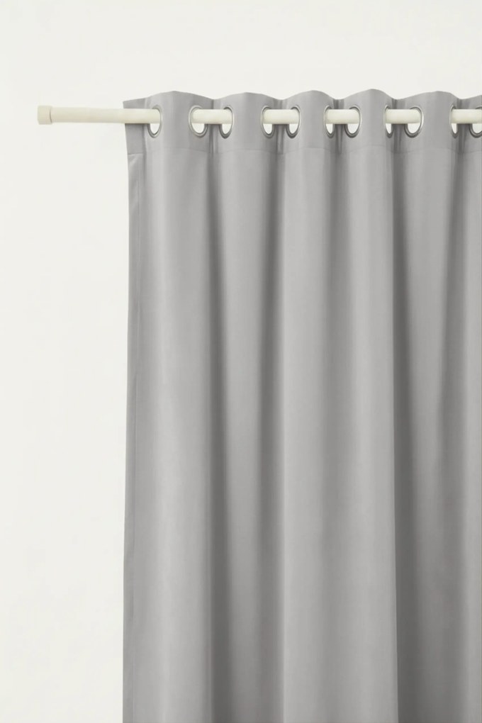 Velúrový záves SOFT VELVET popolavý 140x250 cm