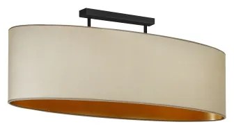 Duolla - Prisadený luster OVAL VEGAN 2xE27/15W/230V béžová