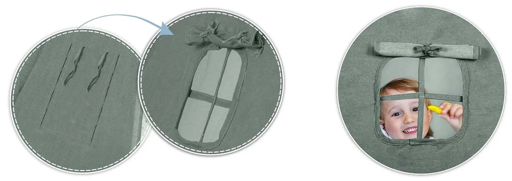 Detský stan NK-406 Nukido - zelený