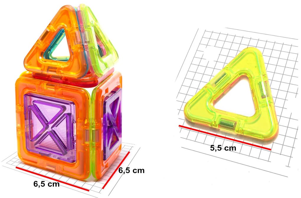 KIK KX9679 Magnetická stavebnica Magical Magnet - 20 dielov