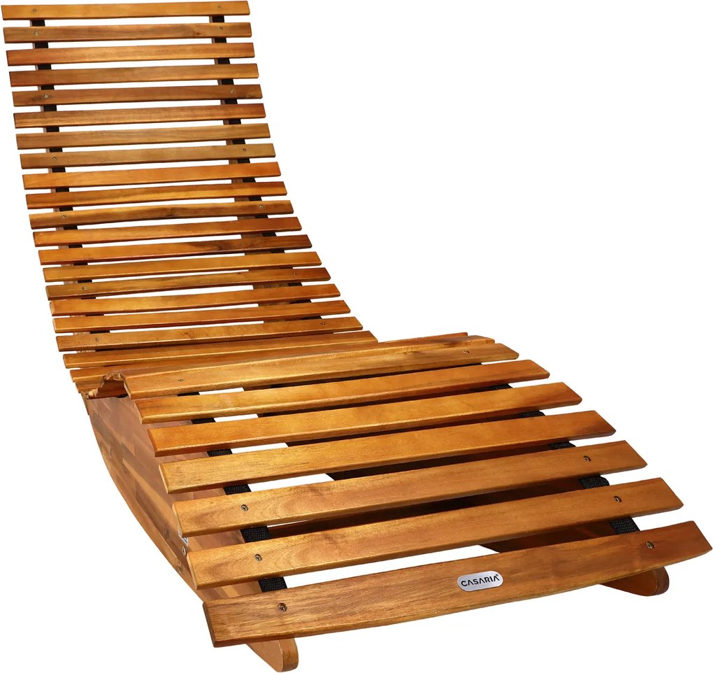 Záhradné ergonomické lehátko - agát