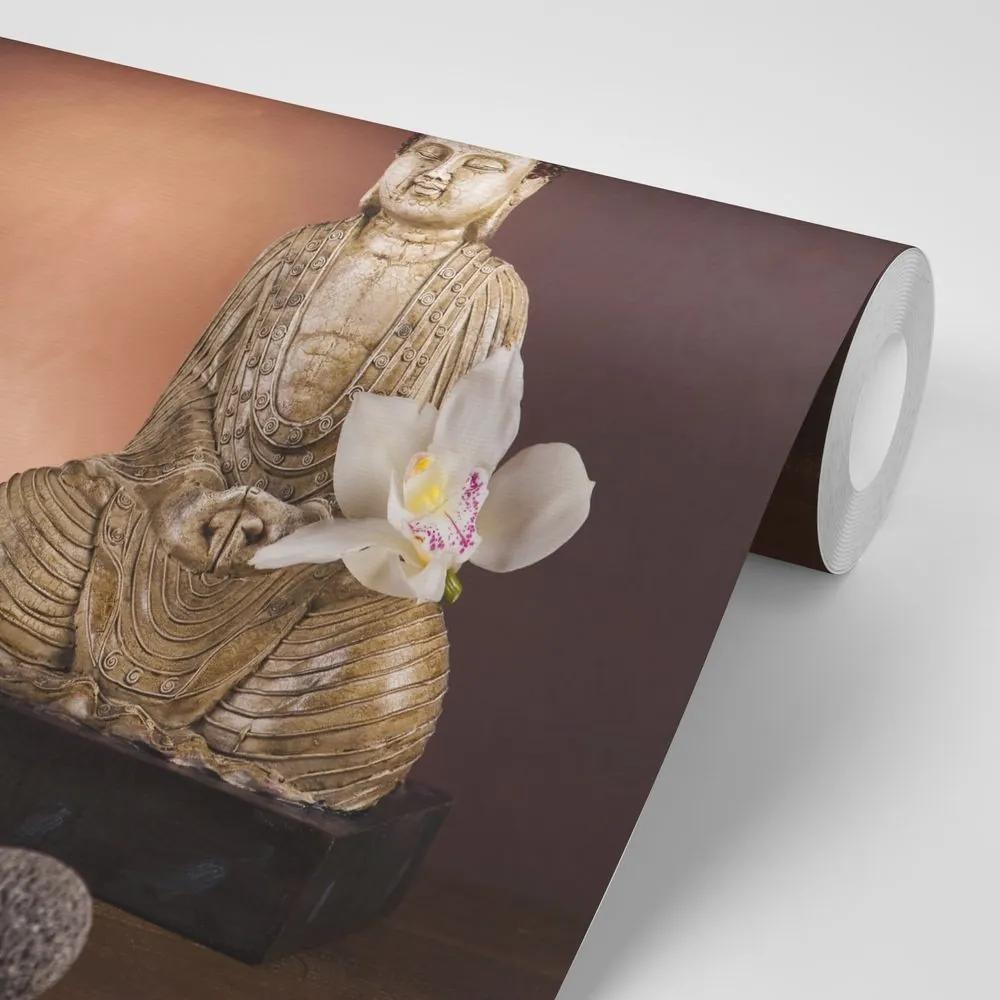Samolepiaca fototapeta meditujúci Budha - 450x300
