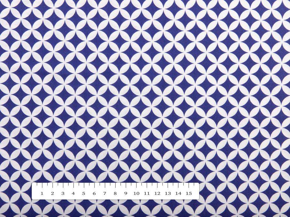 Biante Bavlnený záves Sandra SA-241 Tmavo modré Maroko 150x250 cm