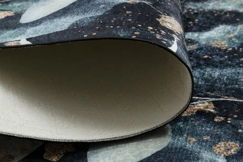 Dywany Łuszczów, Kusový koberec ANDRE Leaves 1336, 160x220, modrá, chodba / predsieň