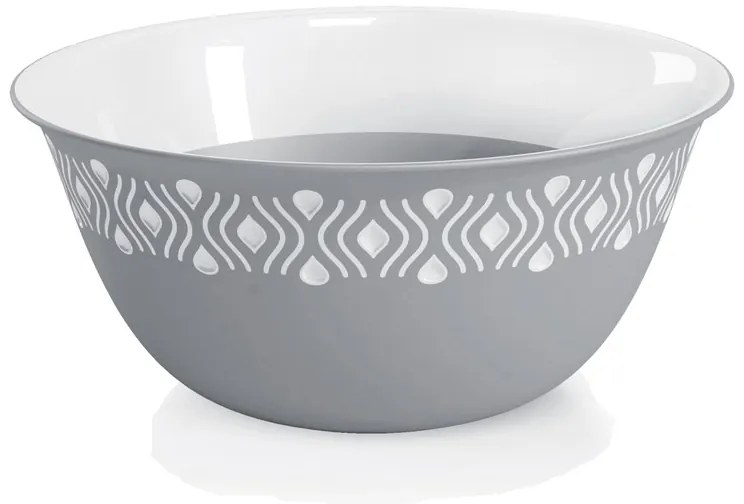 STEFANPLAST Plastová miska Tosca ? 19 cm biela/sivá