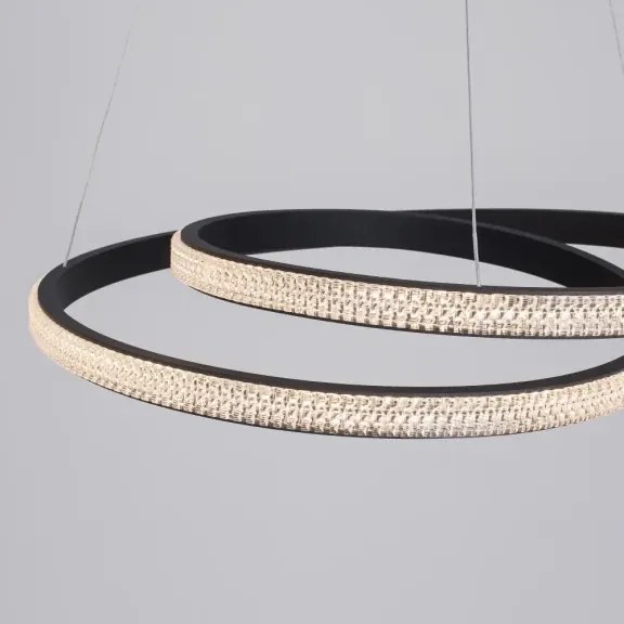 LED luster Grania 55 čierne