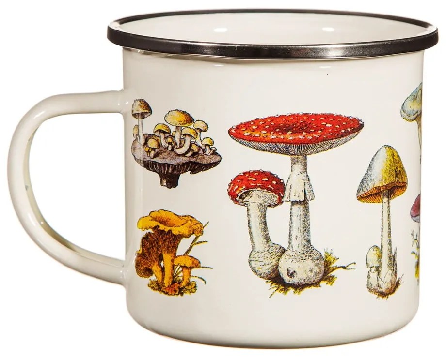 Krémový detský hrnček zo smaltu Vintage Mushroom - Sass &amp; Belle