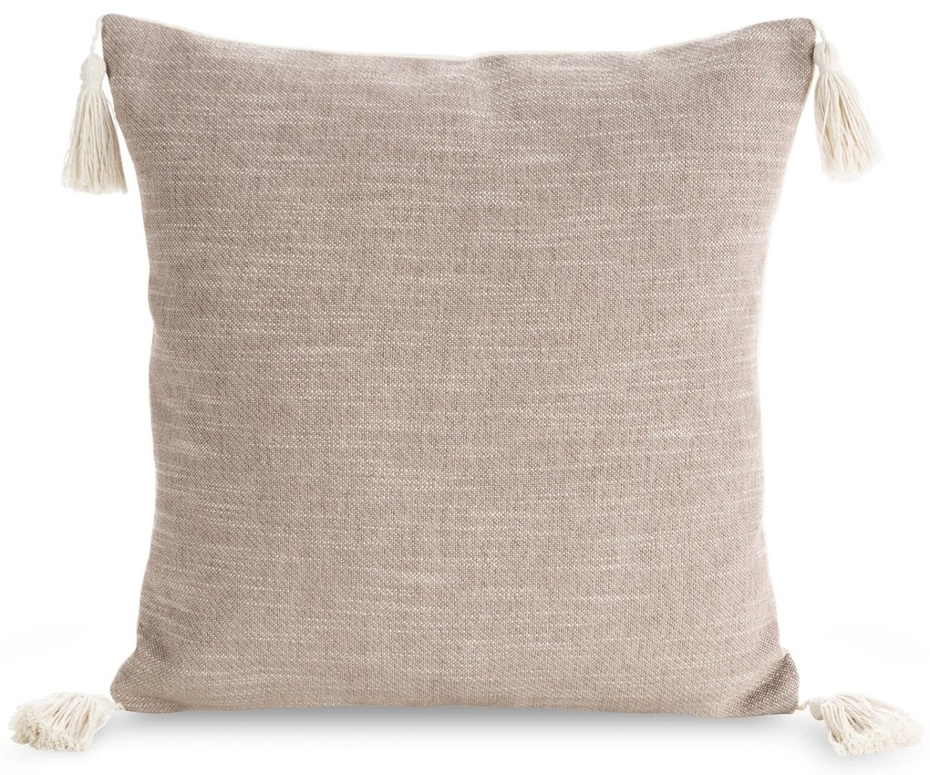 DEKORAČNÁ OBLIEČKA NA VANKÚŠ BOHO 5 45X45 CM PÚDROVÁ
