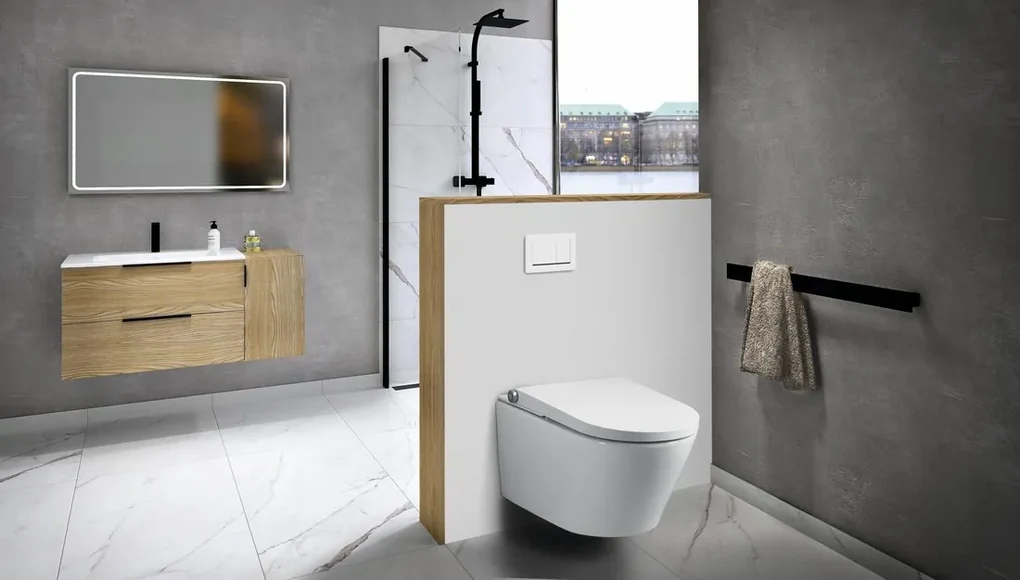 Sapho Sapho, VEEN CLEAN závesné WC s integrovaným elektronickým bidetom, VE421