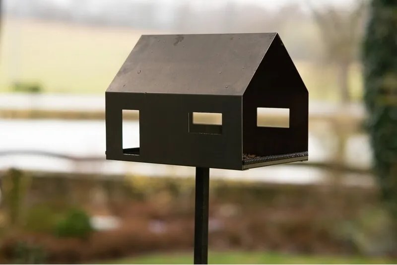 Casa Vtáčie kŕmidlo 30 x 21 x 23 cm, corten CORGARDEN 1040