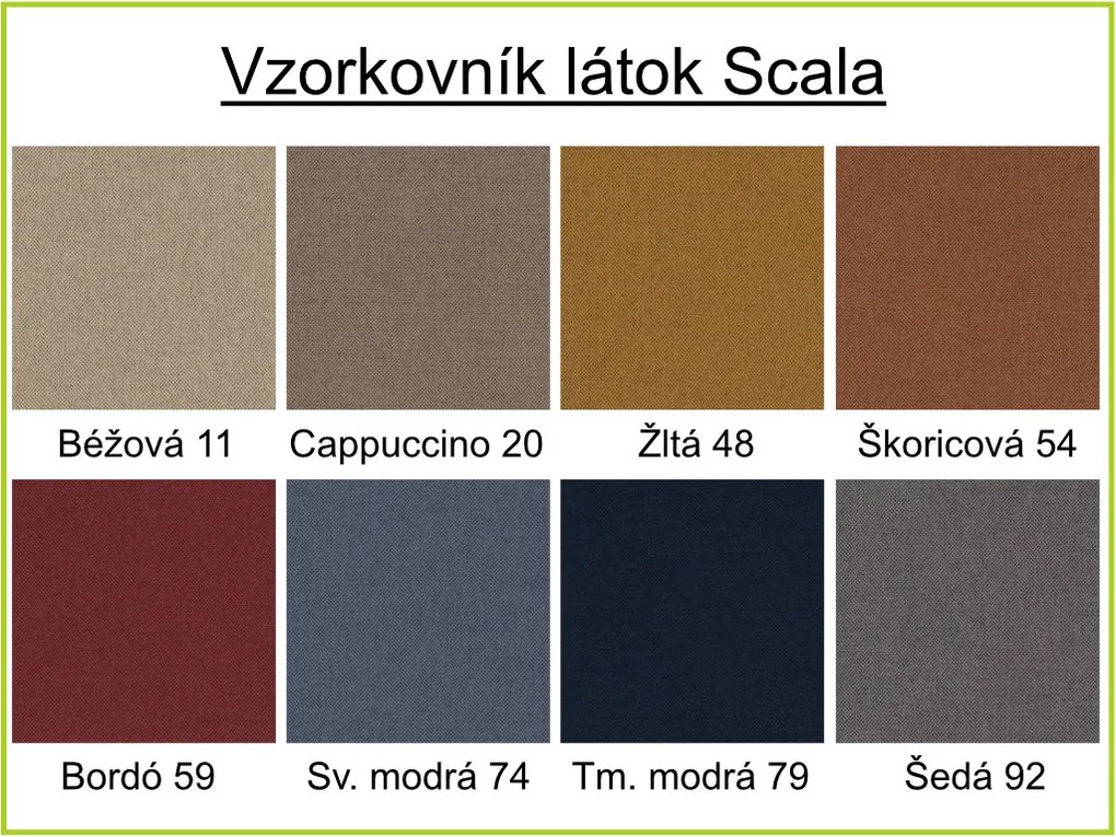 Nabytekmorava Rohová lavica Chicago 13-16 farba lamina: dub sonoma 325, čalúnenie vo farbe: SCALA žltá 48