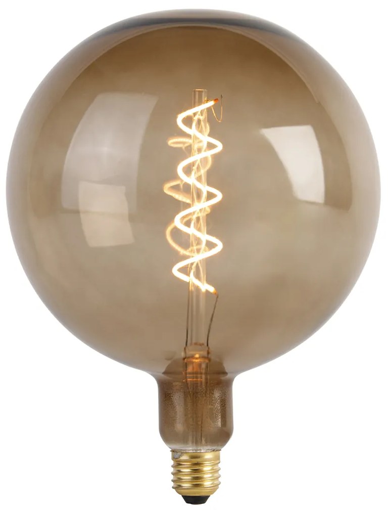 E27 Stmievateľná LED žiarovka G200 hnedá 4W 130lm 1800K