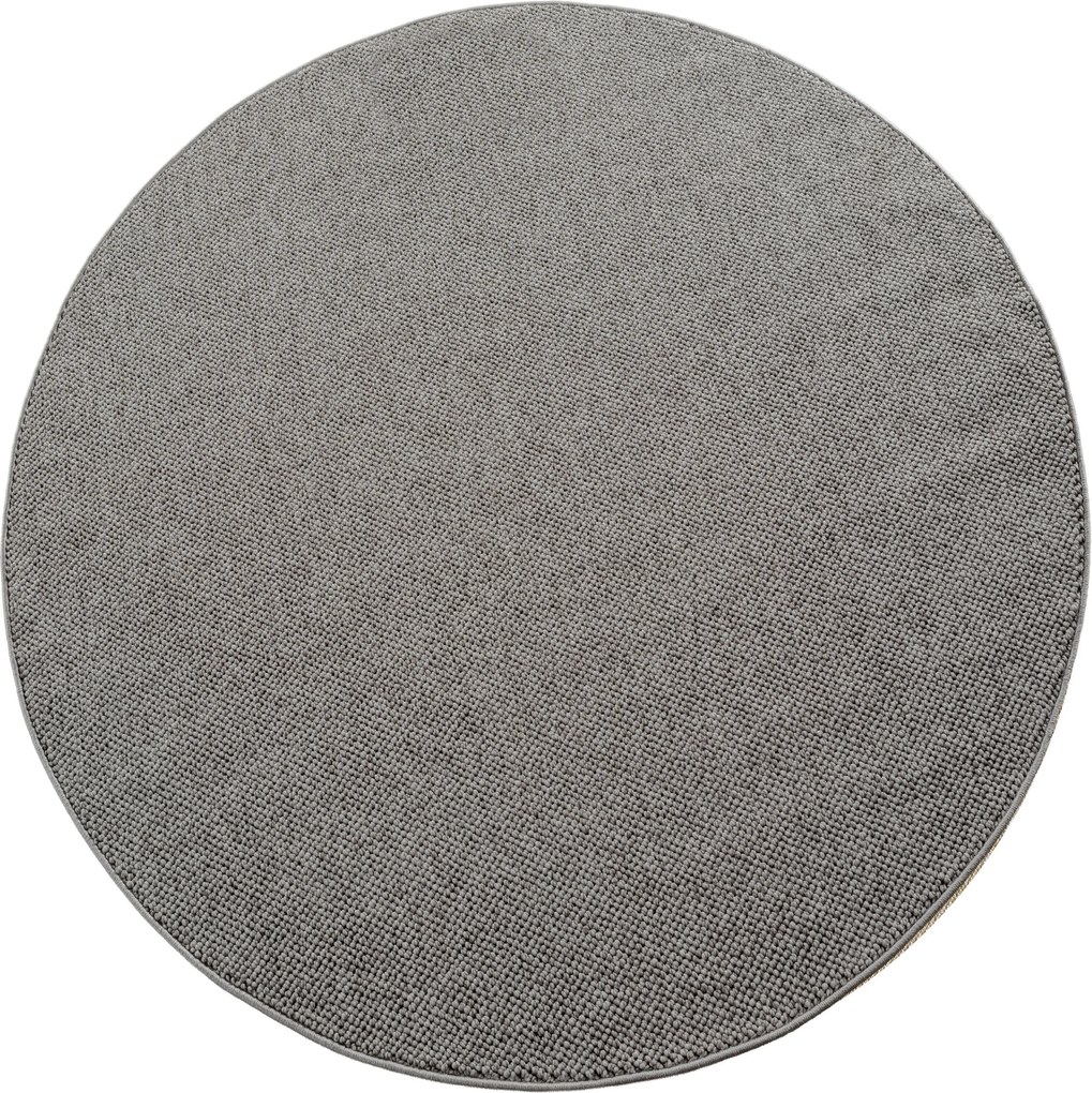 Kusový koberec Helix 2200 silver kruh, 120x120, šedá, chodba / predsieň, Ayyildiz