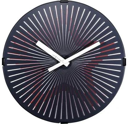 Nástenné hodiny NeXtime Motion Star červené Ø 30 cm