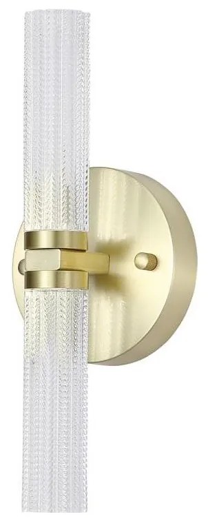 Searchlight 10372SB-LED stmievateľné kúpeľňové nástenné svietidlo ABERDEEN 2xLED/12W/230V IP44 mosadz