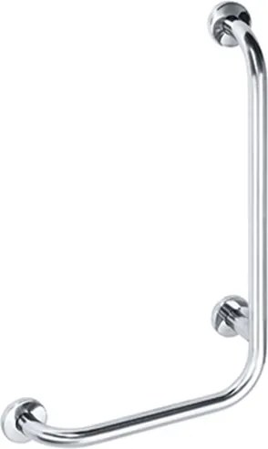 Bemeta Design HELP: Madlo, 680 mm, v tvare L, pravé, s krytkou, nerez, mat - 301112062