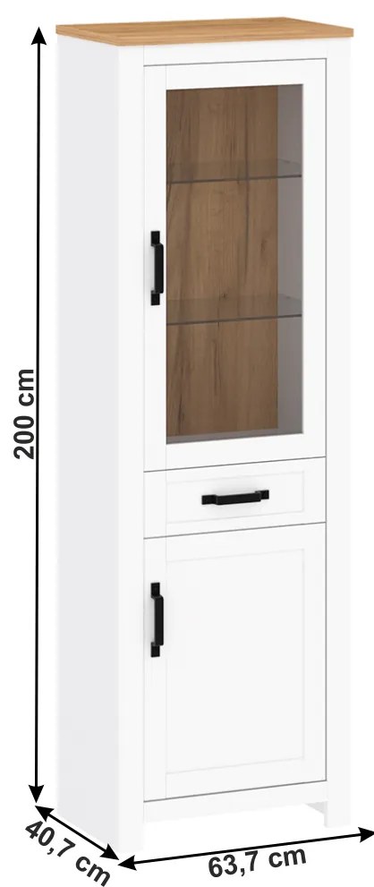 Vitrína A LANZETTE Tempo Kondela