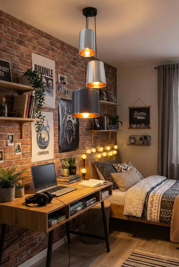 Toolight - Industriálne závesné svietidlo 3xE27 60W APP971-3cp, Biela-šedá-čierna, OSW-03212