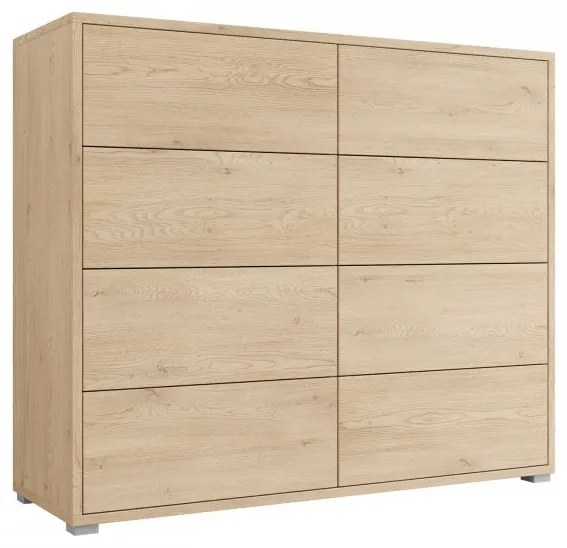 Komoda so zásuvkami Alekto K8SZ AK06, Farby: biela